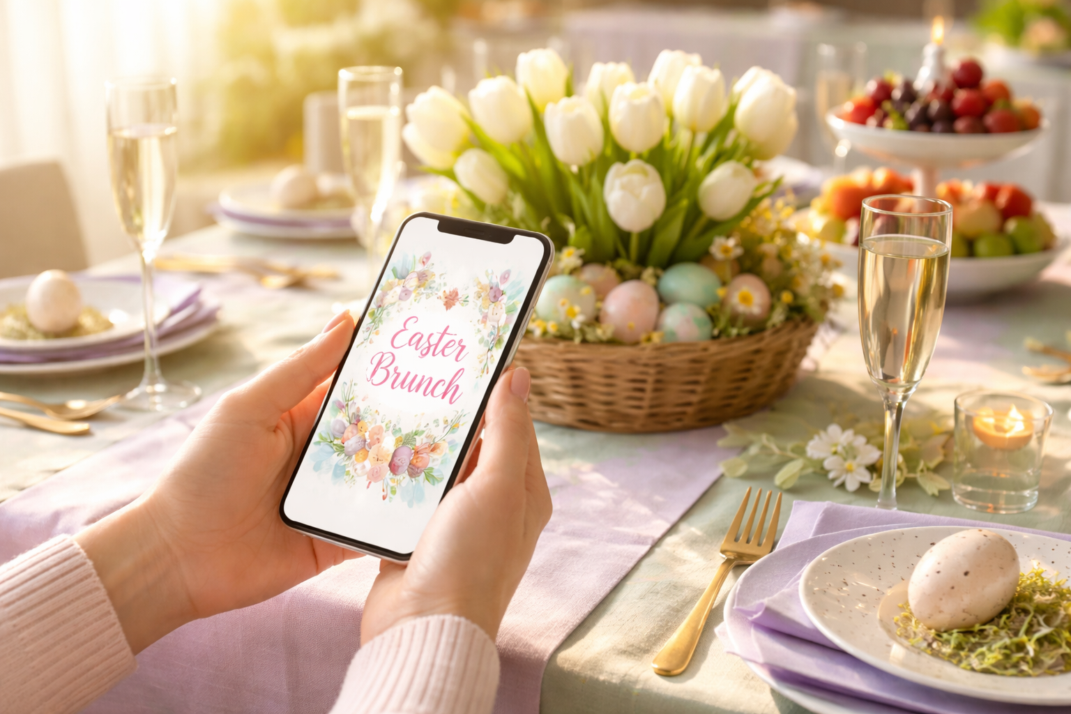 How to Send Digital Invitations for Your Easter Brunch Gathering (Without the Chaos)